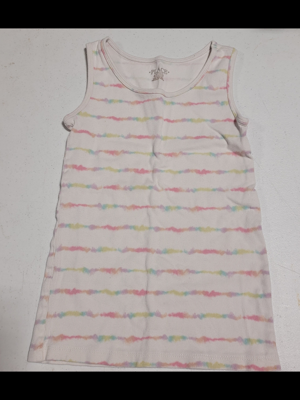 Place Pastel Tie-Dye Ribbed Tank Top